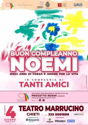 10 ANNI NOEMI. 4 giugno Teatro Marrucino