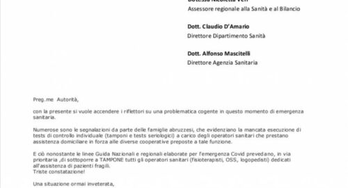 LA REGIONE OBBLIGHI LE COOPERATIVE A FARE I TAMPONI