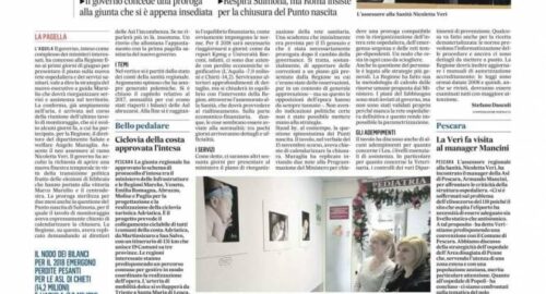 PROGETTO NOEMI INCONTRA L’ASSESSORE ALLA SANITA’